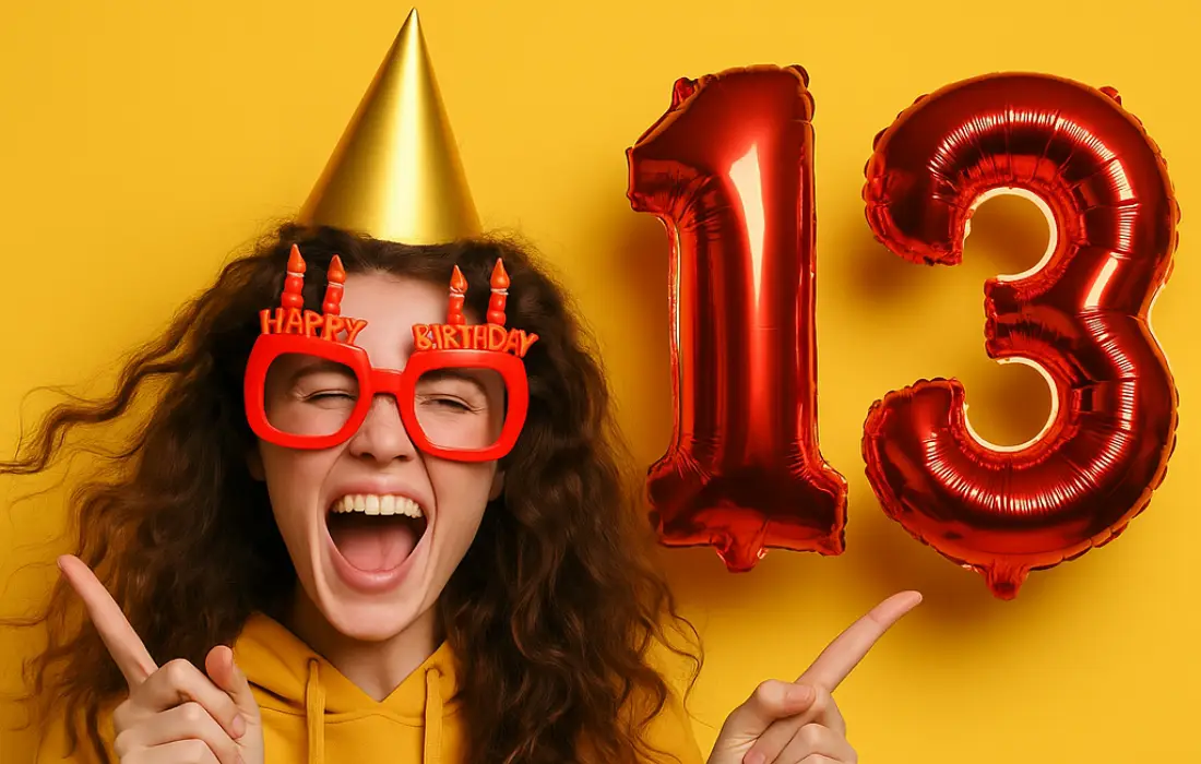 "10-те най" на 13 години