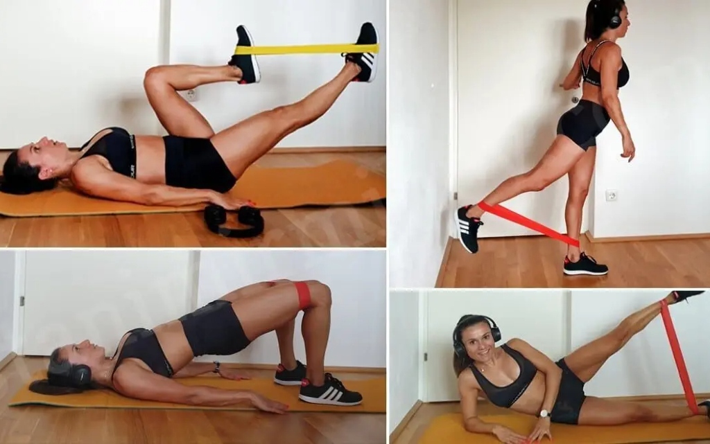 10 ефективни упражнения за крака и дупе с ластици