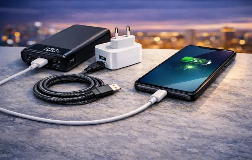 10 причини да изберем качествена външна батерия, зарядно устройство и кабел